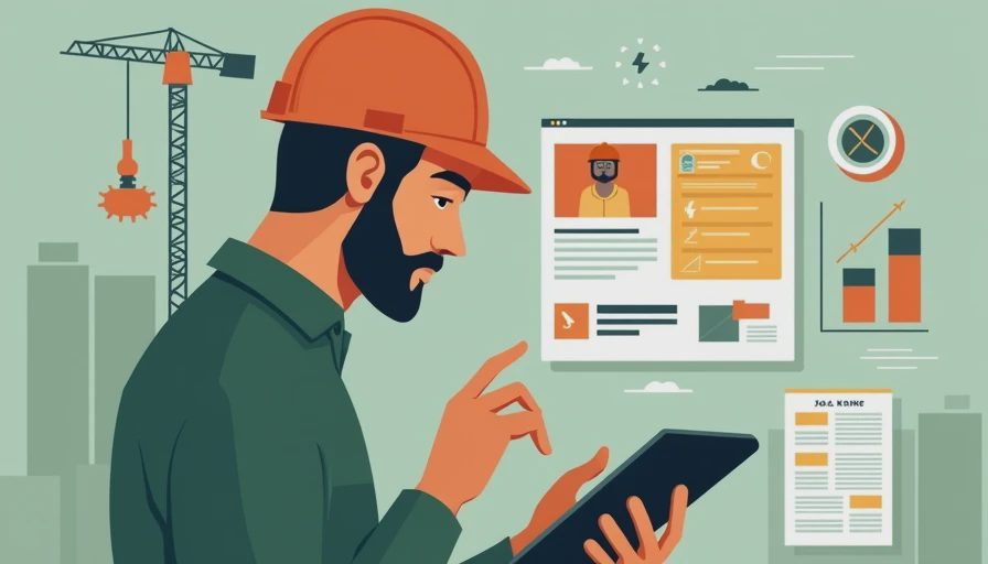 Illustration for heavy equipment operator vacancy