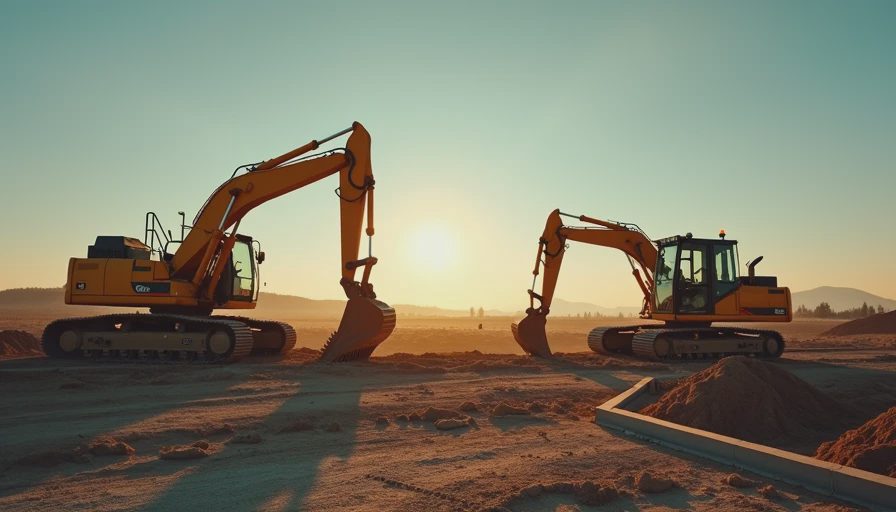Illustration for trackhoe vs backhoe