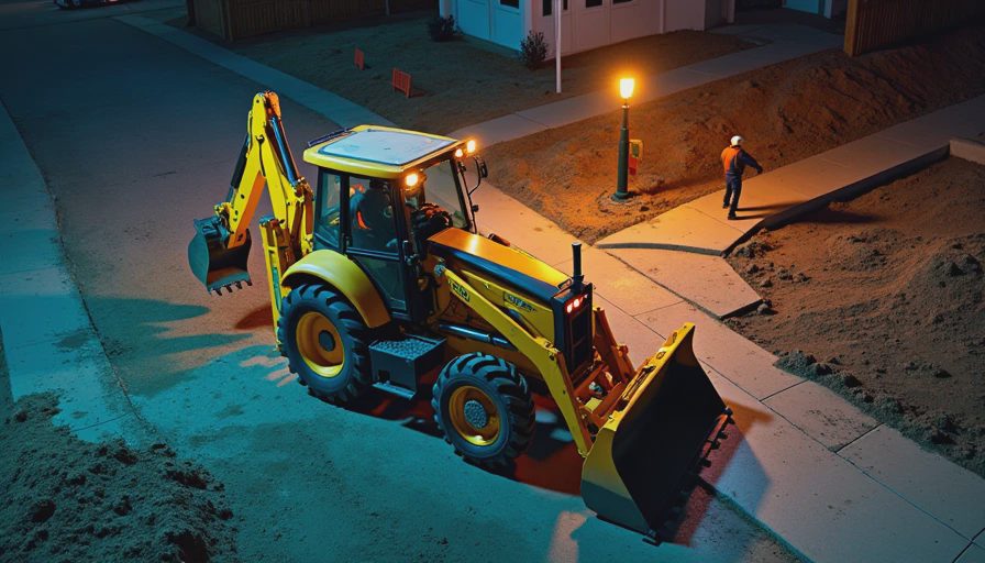 Illustration for backhoe case 580c