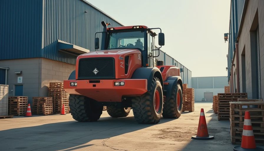 Illustration for offroad forklift