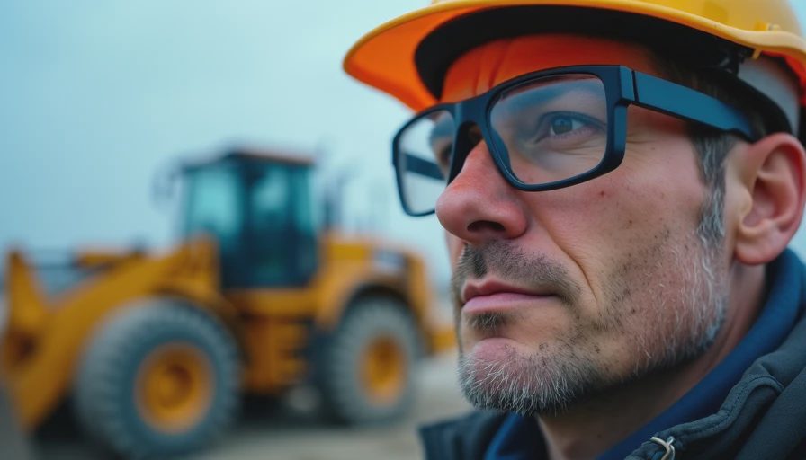 Visual context for construction equipment news