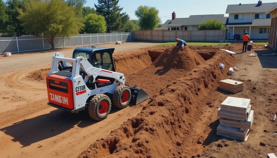 Visual context for bobcat skid steer
