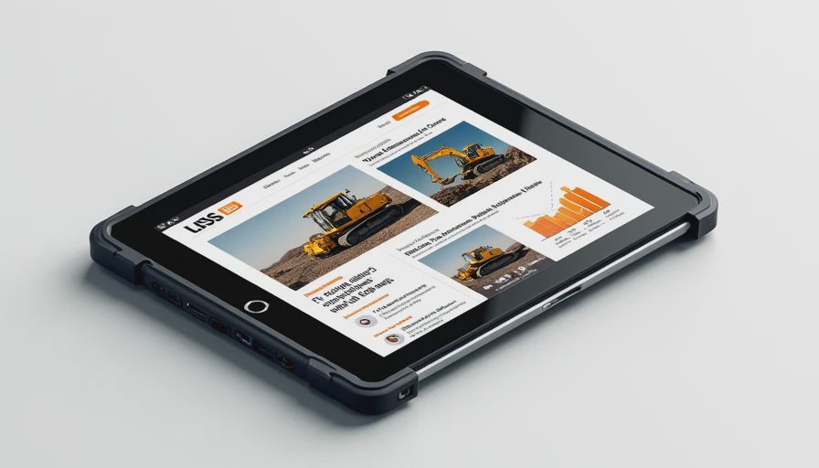 Visual context for construction machinery news