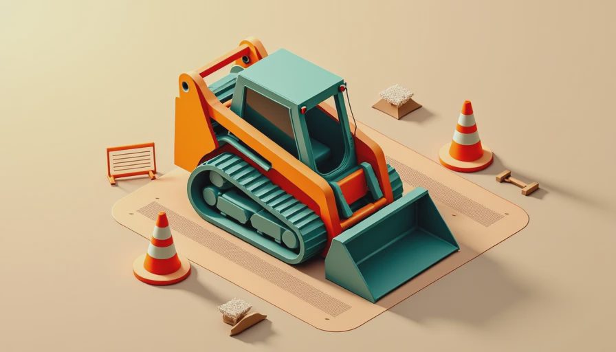 Visual context for cat skid steer loader