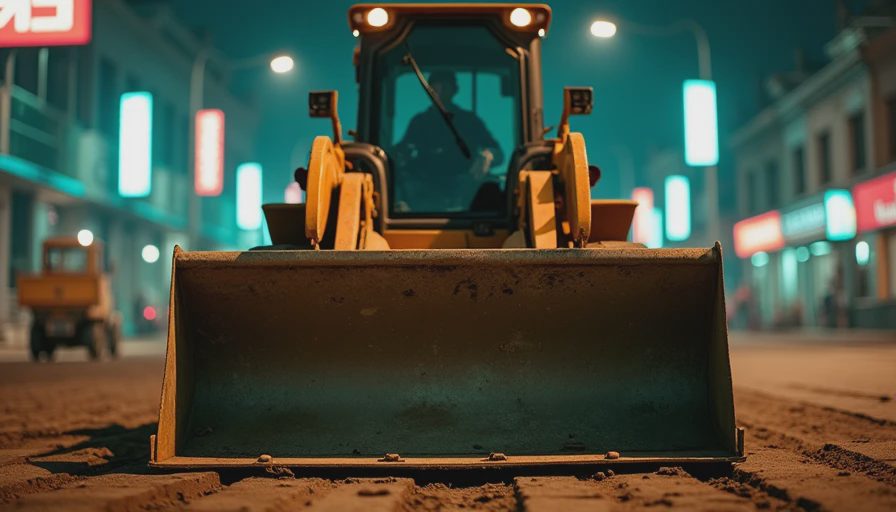 Illustration for skid steer loader bobcat