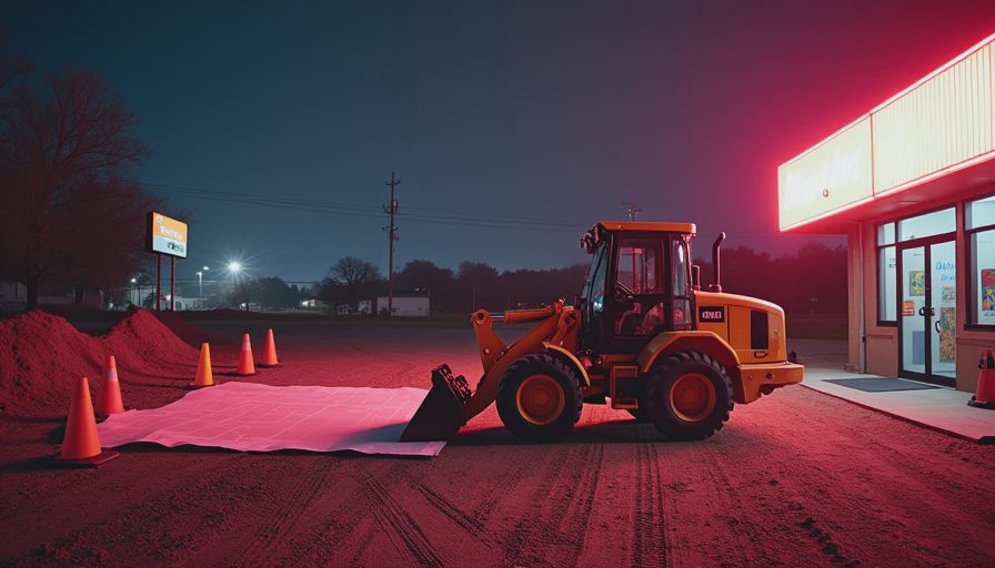 Illustration for compact wheel loader